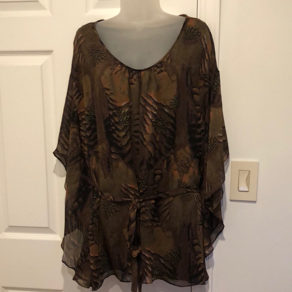 Rose & Olive Bohemian Style Tunic Top with belt